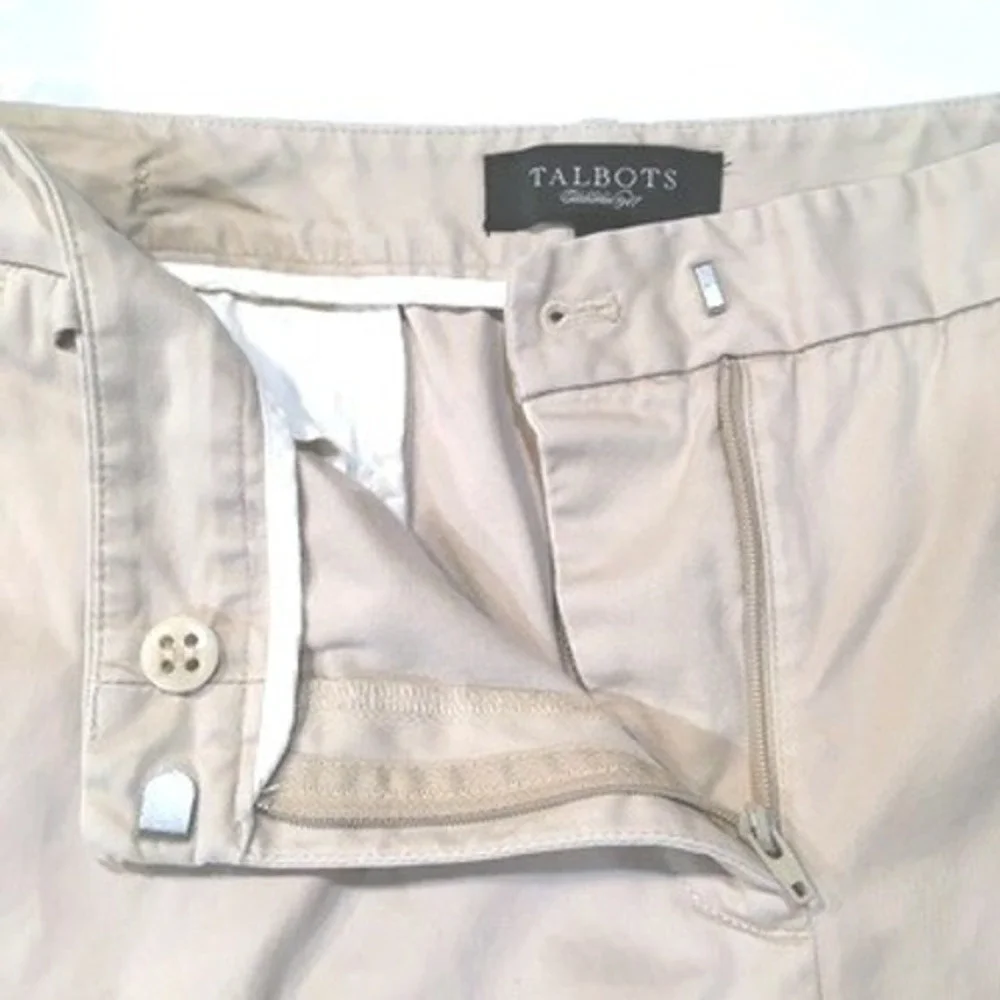 Talbots Chino Bermuda Shorts Womens 8 Khaki 11